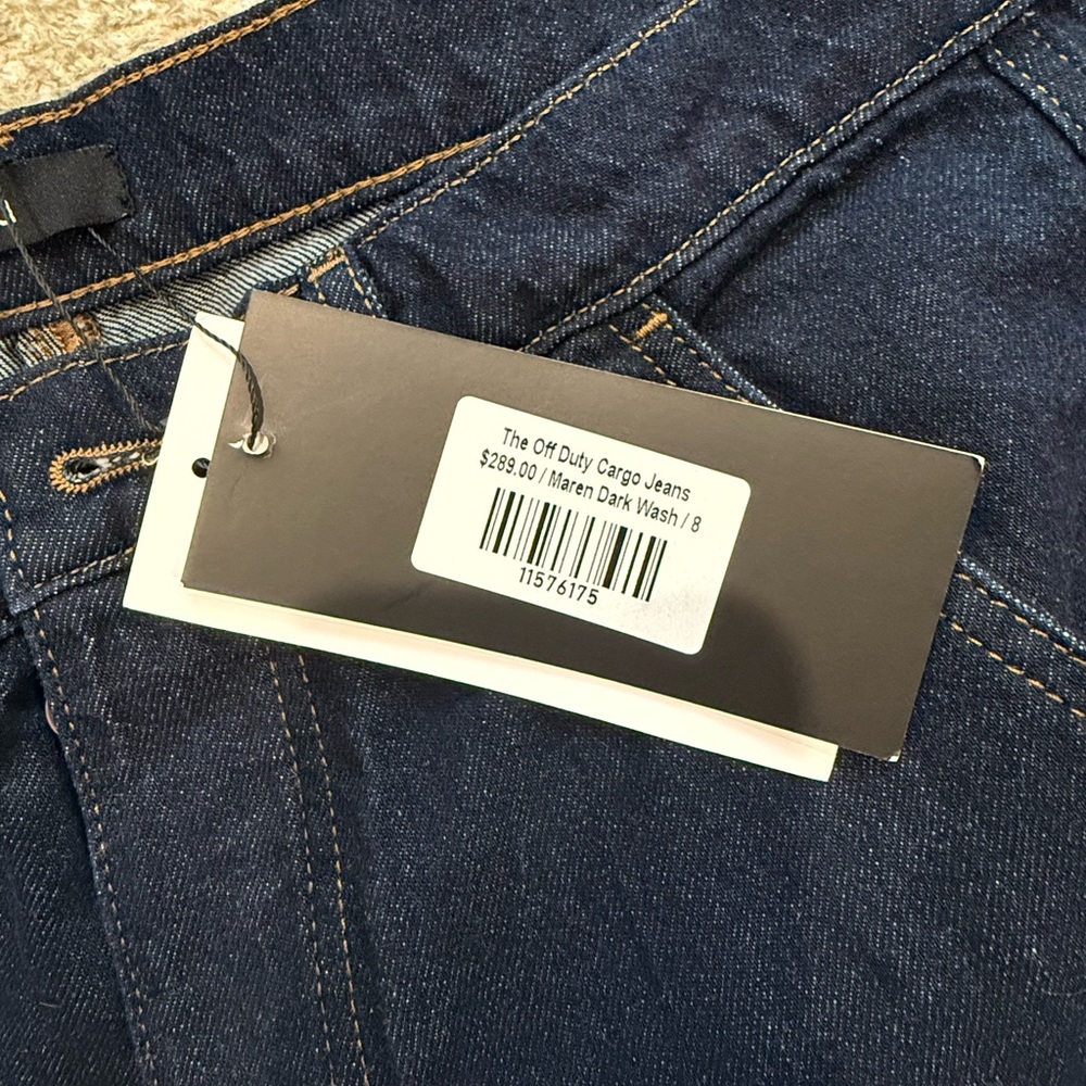 Dark Blue Cargo Jeans - Picture 3 of 5